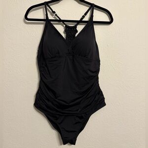 Black One-Piece Swimsuit